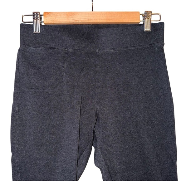 AMERICAN GIANT No BS Ponte Slim Pants Mid Rise Crop Leggings Black Size 2 Petite - Picture 4 of 9